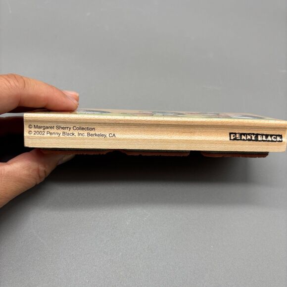 Penny Black Rubber Stamp 2363K Labour of Love Margaret Sherry Hedgehogs Flowers - Picture 4 of 7